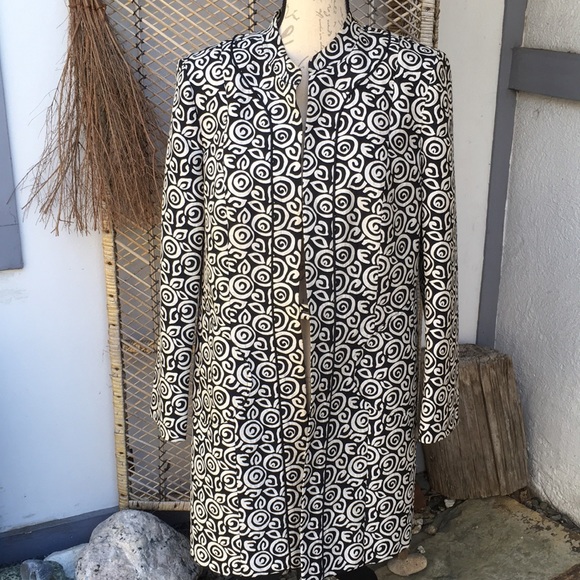 Sigrid Olsen Silk jacket=10 - Picture 1 of 8